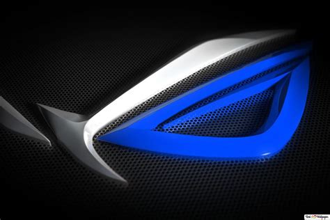 Asus rog blue and white 4K wallpaper download