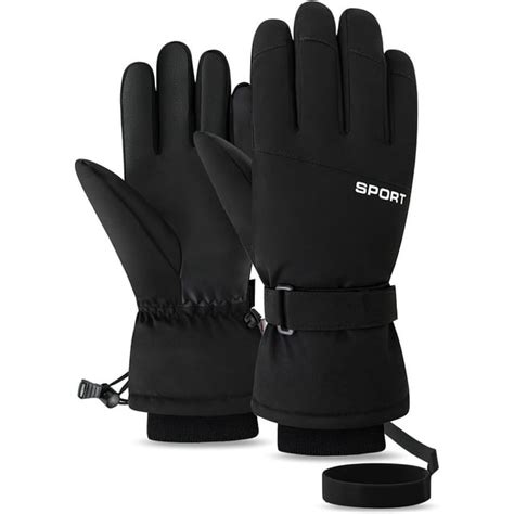 Ski Gloves for Men Women, Waterproof Winter Snow Gloves, Touchscreen ...