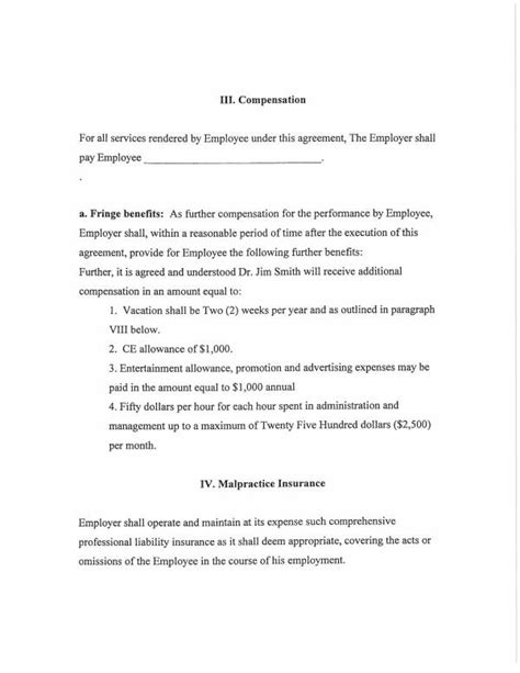 FREE 11+ Compensation Agreement Templates in PDF | MS Word | Google ...