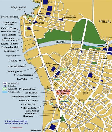 Puerto Vallarta Hotel Zone Map. | Puerto Vallarta | Pinterest | Vacation, Mexico travel and ...