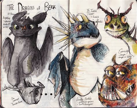 HTTYD Dragon sketches by Dreamsoffools on DeviantArt