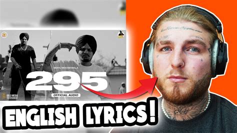 ENGLISH LYRICS - 295 (Official Audio) | Sidhu Moose Wala | The Kidd | Moosetape (TRIBUTE ...