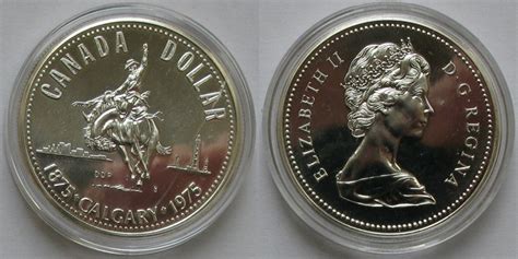 1 Dollar 1975 Canada 1875-1975: 100 Jahre Calgary, Alberta Stempelglanz | MA-Shops