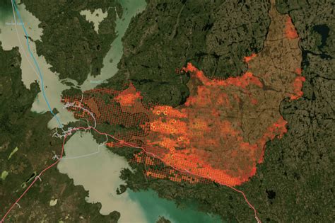 NWT fire map: latest burn areas and hot-spots