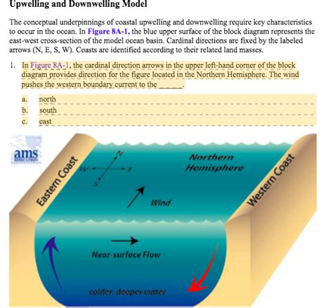 [Solved] please help! Upwelling and Downwelling Model The conceptual... | Course Hero