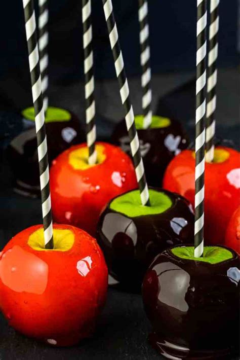 Halloween Candy Apples - Keat's Eats Family Recipes