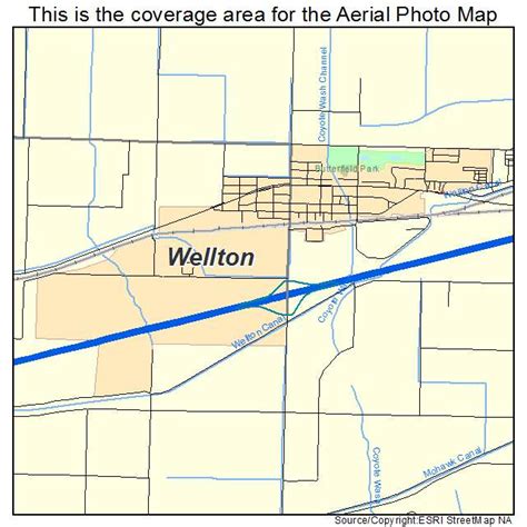 Aerial Photography Map of Wellton, AZ Arizona