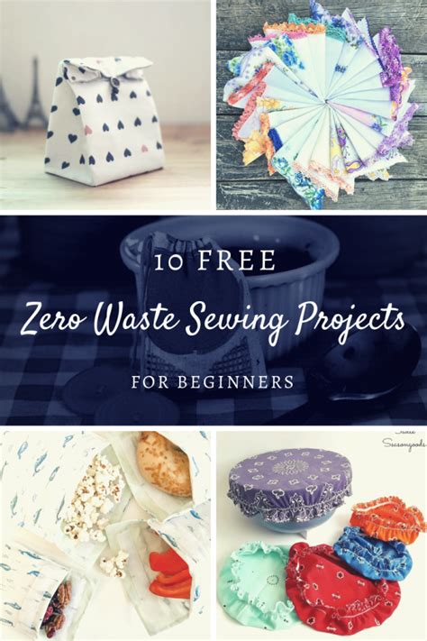 10 Free Zero Waste Sewing Projects for Beginners – Fabrique Amour | Sewing projects for ...