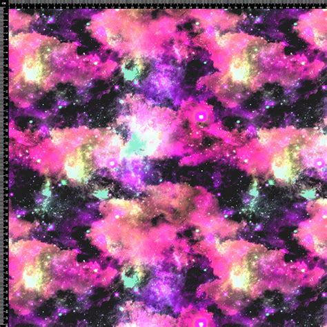 Pink and purple galaxy print lycra velvet chiffon scuba | Etsy