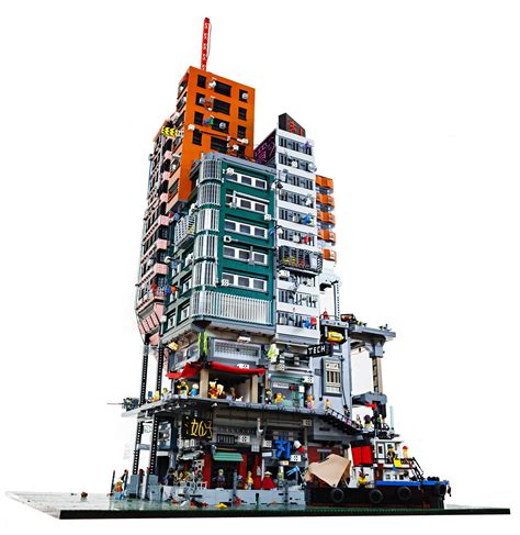 There's a whole city in this LEGO Modular MOC.