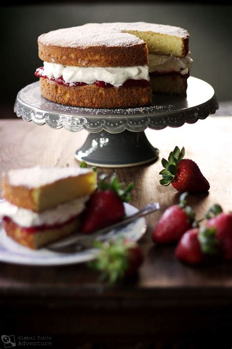 British Victoria Sponge Cake | Global Table Adventure