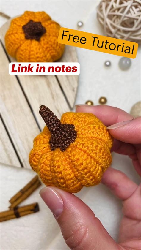 Free tutorial crochet pumpkin – Artofit