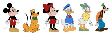 Mickey Pluto Minnie Donald Daisy and Goofy 99a by TheGothEngine on DeviantArt