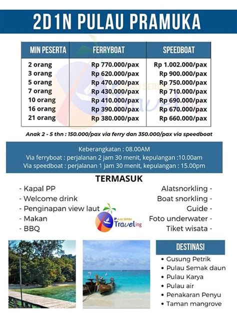 Pulau Pramuka | Harga Paket Wisata Pulau Seribu Trip 2022