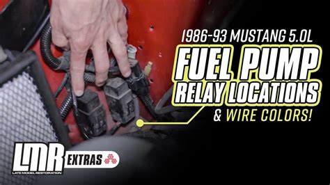 Fox Body Mustang Fuel Pump Relay Locations (1986-1993 5.0L) - YouTube