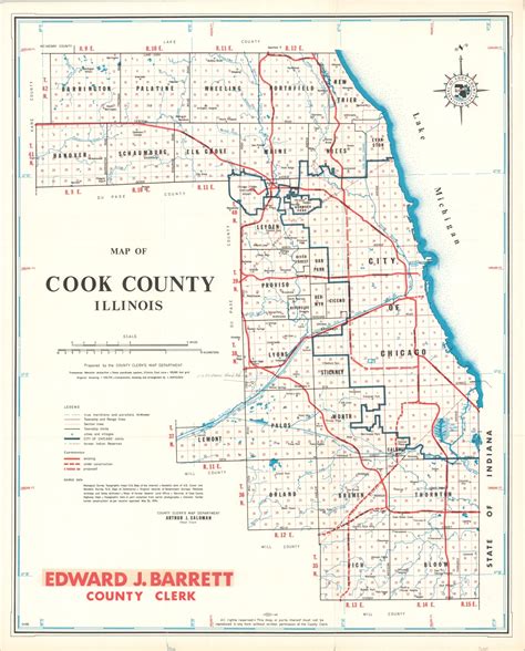 Map of Cook County Illinois | Curtis Wright Maps