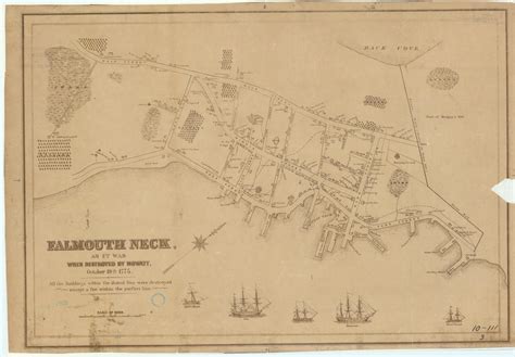 Maps as Storytellers: (Map of) Falmouth Neck, as it was When Destroyed ...