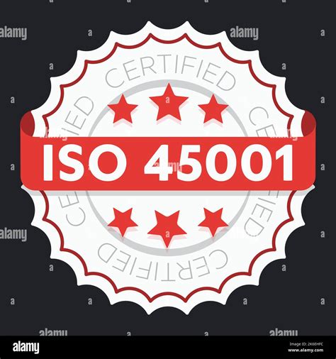 ISO 45001 certified sign. Environmental management system international ...