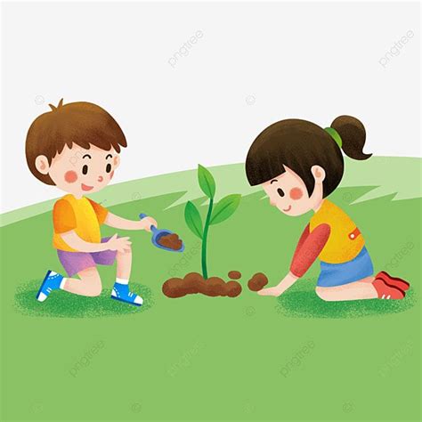 Arbor Day PNG Transparent, Arbor Day Tree Planting Characters, Arbor, Tree, Activity PNG Image ...