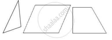 Give Three Examples of Shapes with No Line of Symmetry. - Mathematics | Shaalaa.com