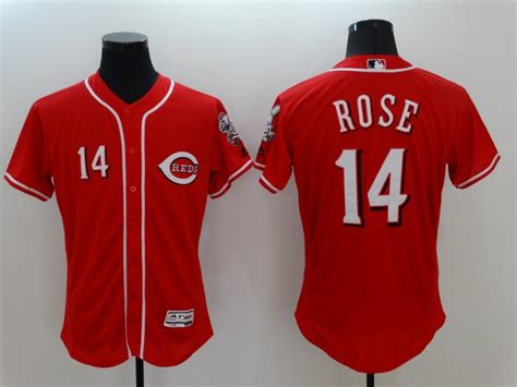 Men's 2018 Cincinnati Reds #14 Pete Rose Jerseys Red Flexbase Baseball Sewn on - Baseball-MLB