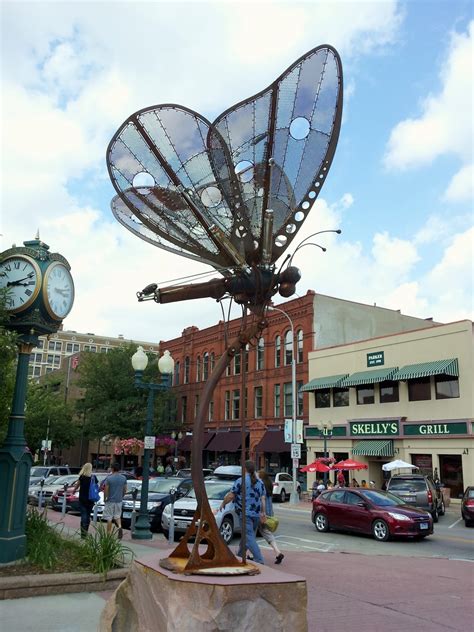 History and Culture by Bicycle: South Dakota Culture: Sioux Falls, SculptureWalk: Butterfly