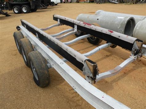 25' HEAVY DUTY ALUMINUM TRI-AXLE BOAT TRAILER - J.M. Wood Auction ...