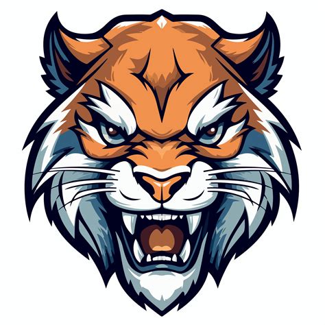 Majestic wildcat mascot logo vector illustration with isolated background 27269490 Vector Art at ...