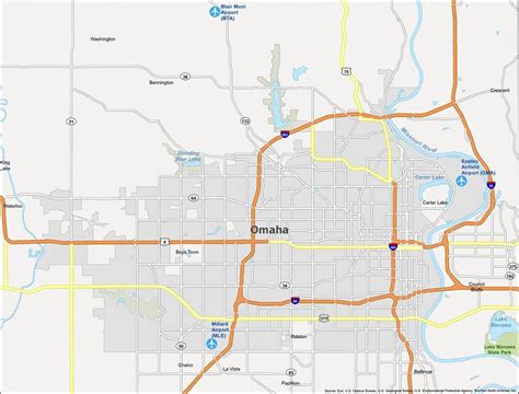 Omaha Nebraska Map - GIS Geography