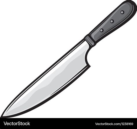 Kitchen knife Royalty Free Vector Image - VectorStock