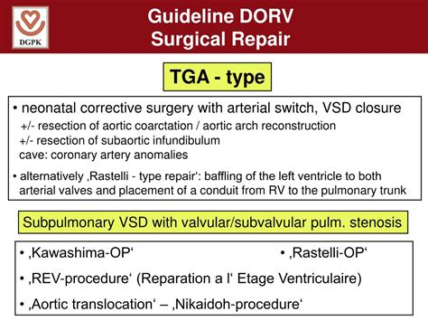 PPT - DGPK guideline Double Outlet Right Ventricle (DORV) PowerPoint Presentation - ID:4836689