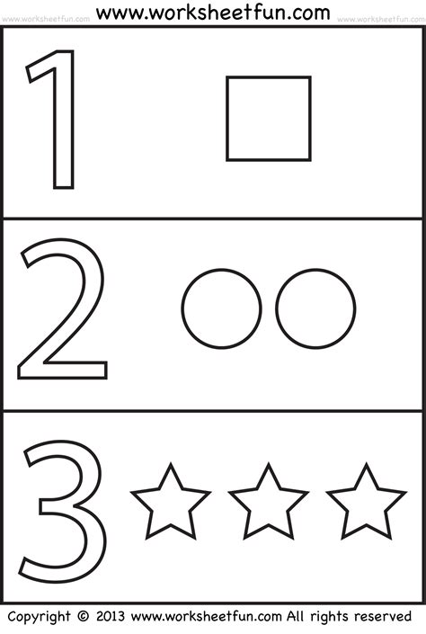 preschool worksheet | Preschool worksheets, Numbers preschool, Free ...