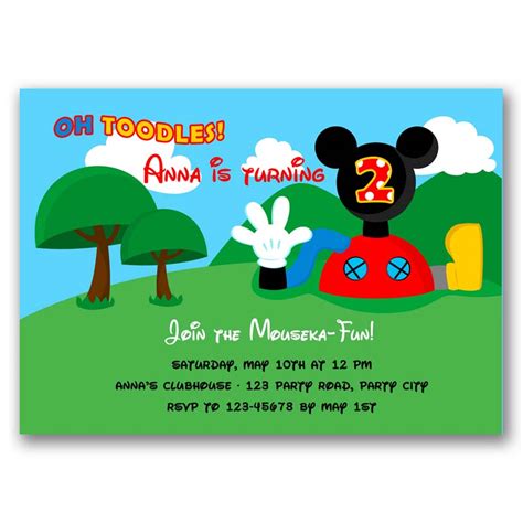 Mickey Mouse Clubhouse Invitation – CallaChic