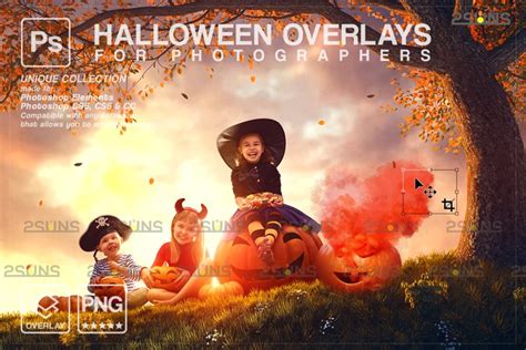 Halloween clipart Halloween overlay, Photoshop (1132989)