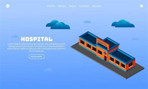 Hospital Building Isometric Vector Art, Icons, and Graphics for Free ...