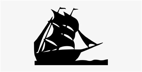 Sailing Ship Transportation Old Silhouette - Boat Silhouette Transparent PNG - 427x340 - Free ...