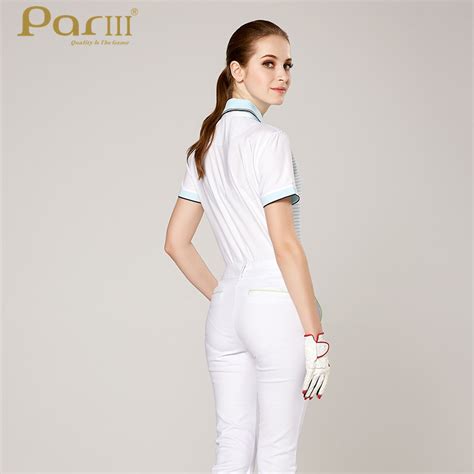 Golf performance polo shirts for women