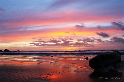 Ruby Beach Sunset Photograph by Penelope Winthrop - Fine Art America