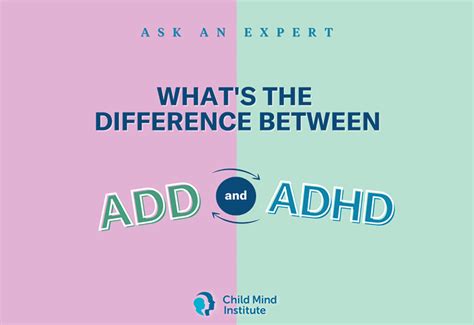 What is the difference between ADD and ADHD? - Child Mind Institute