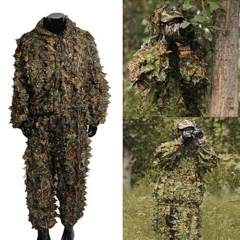 Aliexpress.com : Buy Spring & Fall Turkey Season Hunting Camouflage Clothing 3D Leafy Ghillie ...