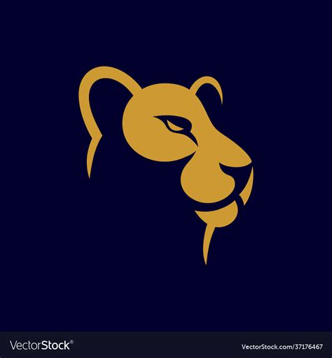 Lioness logo design Royalty Free Vector Image - VectorStock