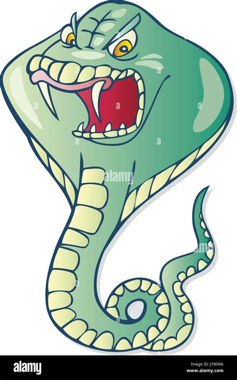 illustration snake poison cobra cartoon venom comics story art isolated ...