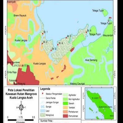 Map of the Kuala Langsa mangrove area (BAPPEDA ACEH) | Download Scientific Diagram