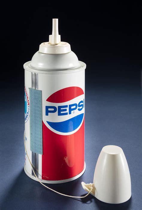 Pepsi can that was developed in the 1980s for consumption in space : r ...