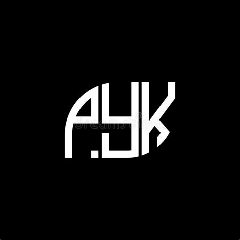 PYK Letter Logo Design on Black Background.PYK Creative Initials Letter Logo Concept.PYK Vector ...