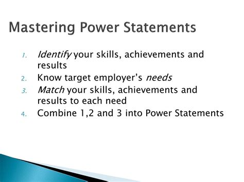 PPT - Power Statements PowerPoint Presentation, free download - ID:3880692