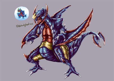 I drew a Garchomp and Haxorus fusion | Pokemon, Sketches, Humanoid sketch