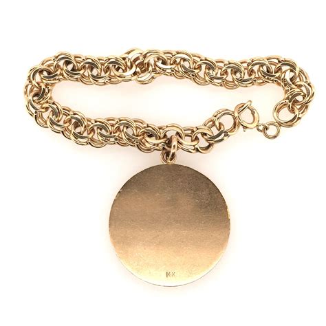 Gold Charm Bracelet at 1stDibs