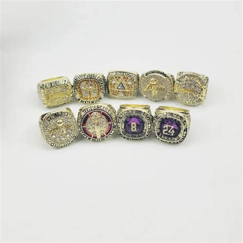 9 Kobe Bryant Hall of Fame & NBA championship rings set - MVP Ring