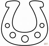 Horseshoe With Roses Drawings Sketch Coloring Page sketch template